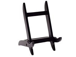 Mission Style Wood Picture Frame - Easel Display Stand 4X5X6 In Small - Dark Brown Wood - Lightweight