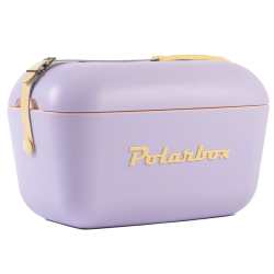 Polarbox Retro Cooler Box 20L 12L Lilac And Yellow - 20L