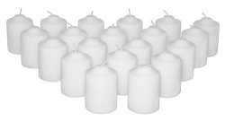 General Wax 15 Hour Jasmine Scented White Votive Candles 20 Candles Per Box With Texured Finish White Jasmine Scent