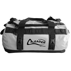 Leader Accessories Deluxe Water Resistant Pvc Tarpaulin Duffel Bag Backpack Grey 40L