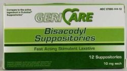 Bisacodyl Suppositories - 100 Each Box