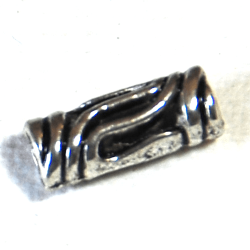 10 Alloy Tube Beads Antique Silver 11x4.5mm Hole Approx 2.5mm