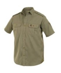 Kalahari Brb 00306 Short Sleeve Men& 39 S Shirt Olive 2XL