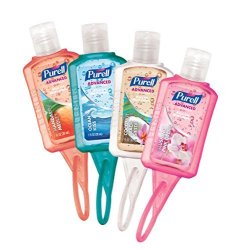 Purell 3900-24-ecspr16 Advanced Instant Hand Sanitizer Travel Sized Jelly Wrap Portable Bottles Summer Scents 1 Oz. Pack Of 24