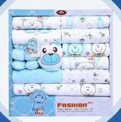 100% Cotton Newborn Clothes Summer Baby Gift Box Set 18PCS For 0- 12 Months - Pink 4-6 Months