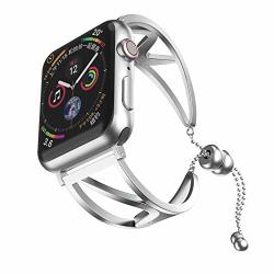 Fashion Women Bracelet Band Strap For Apple Watch Series 4 40MM Silver