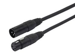 Monoprice Aes ebu Cable - 1.5 Meter - Black 22AWG Twisted Conductors With Copper Braid And Aluminum Foil Shielding Cable + 3-PIN Dmx Connector 100FT