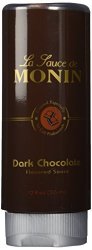 Monin Gourmet Dark Chocolate Sauce 12 Oz Squeeze Bottle
