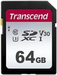 Transcend 300S 64GB Uhs-i Class 10 U1 U3 V30 Sdxc Card