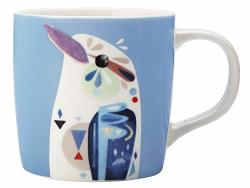 Maxwell & Williams Pete Cromer Coffee Cup tea Mug With 'kookaburra' Design Porcelain Light Blue 375 Ml