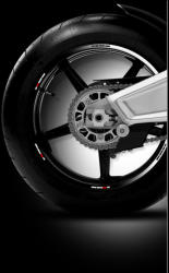 Tac Superbike Rim Decals - Suzuki Gsxr600 - Crossfade White To Black