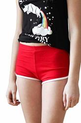 Ragstock Women's Dolphin Shorts RED-2073 Small
