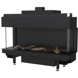 - Leo 100 Lp 3-SIDED Glass Gas Fireplace Built-in