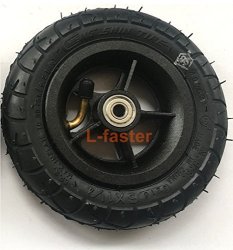 150MM Scooter Inflation Wheel With Aluminium Alloy Hub 6" Pneumatic Tyre With Inner Tube Electric Scooter 6 Inch Pneumatic Tire Black