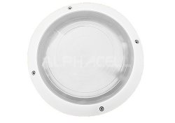 Bulkhead Round E27 White -ausma