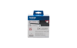 Brother Dk 22251 Continuous Length Red black Label Roll