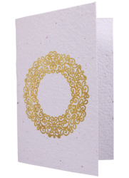 Growing Paper Card Merry Christmas Gold Circle