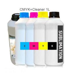Epson Cmyk Dye Sublimation Ink 1L Each General Purpose Water Based Ink Cleaner 1 Litre Bottles Combo Pack
