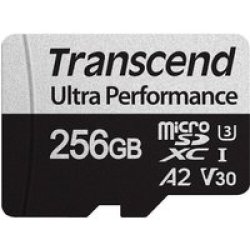 Transcend 340S Microsdxc Memory Card With Sd Adapter 256 Gb