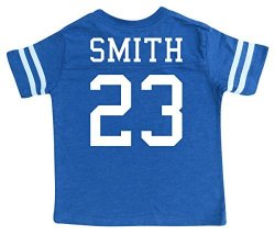 Custom Football Sport Jersey Toddler & Child Personalized With Name And Number 6 8 Small Vintage Royal