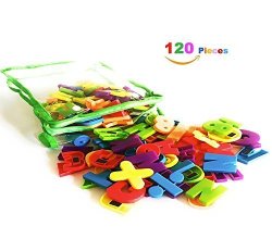 Magnetic Letters And Numbers For Educating Kids -educational 120 Pieces