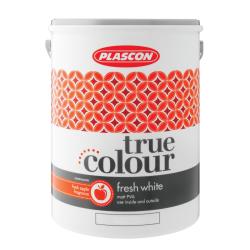 Wall Paint Plascon True Colour Fresh White White 5 Litres