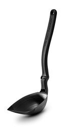 Dreamfarm Spadle - Silicone Sit Up Scraping Spoon That Turns Into A Serving Ladle Black