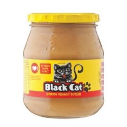 Black Cat Smooth Peanut Butter No Sugar & Salt 400G X 12