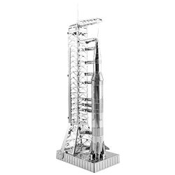 Fascinations Metal Earth Apollo Saturn V With Gantry 3D Metal Model Kit