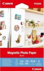 Canon MG-101 Magnetic Photo Paper 4X6 5 Sheets