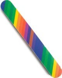 Emery Nail File Double-sided Rainbow Pattern Pl 4904