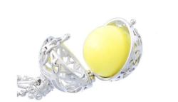 Mexican Bola - Pregnancy Harmony - Yellow - 16mm Angel Call Bell Chime