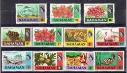 Bahamas 1971 Definitive Part Set Of 11 L.m.m. Sg 359-361 363-371. Cat 11 50 Pounds.
