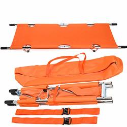 Folding Stretcher Made From Top Grade Aluminum Alloy Gurney Stretcher With Heavy Duty Handles Medical Stretcher With Rubber Feet Portable Stretcher For Patient Transport