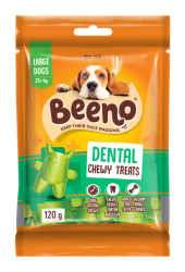Beeno Dental Fun Chews Large Dog Treats 120G
