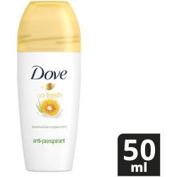 Dove Go Fresh Antiperspirant Roll-on Deodorant Grapefruit And Lemongrass 50ML