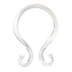 Kenney Double Shower Curtain Hooks Set Of 12 Clear