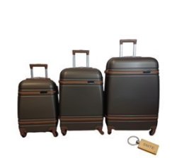 Elite Traveler: Premium Bullet Luggage Collection + Keyring-dark Brown