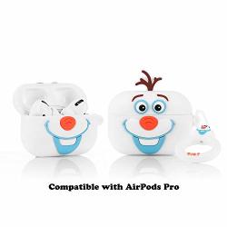 Lkdepo 3D Cartoon Silicone Airpods Pro Case Cover With Keychain Cute Comic Skin Design Airpods Pro Charging Protective Covers Compatible With Airpods Pro 2019 Release Olaf