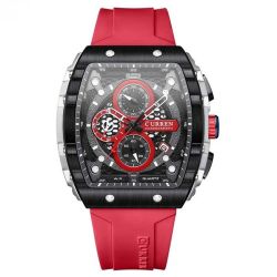 Stormforce Precision Chronograph Watch For Men - Red