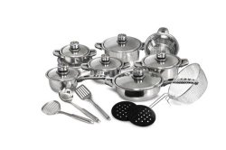 Fine Living Stainless Steel Pot Set 21 Pieces