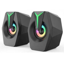 USB Desktop Rgb Stereo Speaker With Volume Control And 3.5 Mm. FT-K7