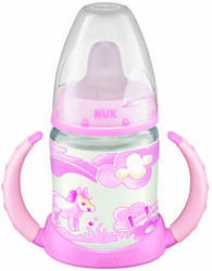 Nuk FC 150ml Learner Bottle Rose With Non Spill Spout
