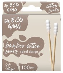 Bamboo Cotton Swabs - White Spiral