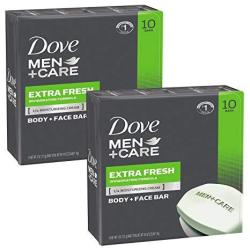 Dove Men+care Body And Face Bar Extra Fresh 4 Oz 8 Bar