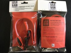 Led Safety Collar - Red - Large