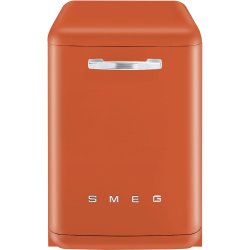 Smeg 50'S Style Retro Dishwasher 13 Place Settings Orange