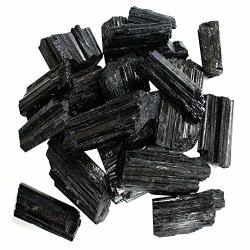 1 2 Lb Rough Black Tourmaline Crystals - Raw Natural Black Tourmaline Stones Bulk - Crystal Healing - Cabbing Cutting Lapidary Tumbling And Polishing