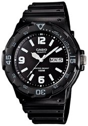 Casio Men's Mrw200h-1b2v Resin Quartz Watch With Dial Black