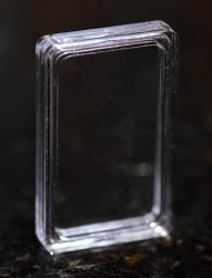 In Stock Clear Rectangular Coin Holder Capsule Slab 50X28X3MM